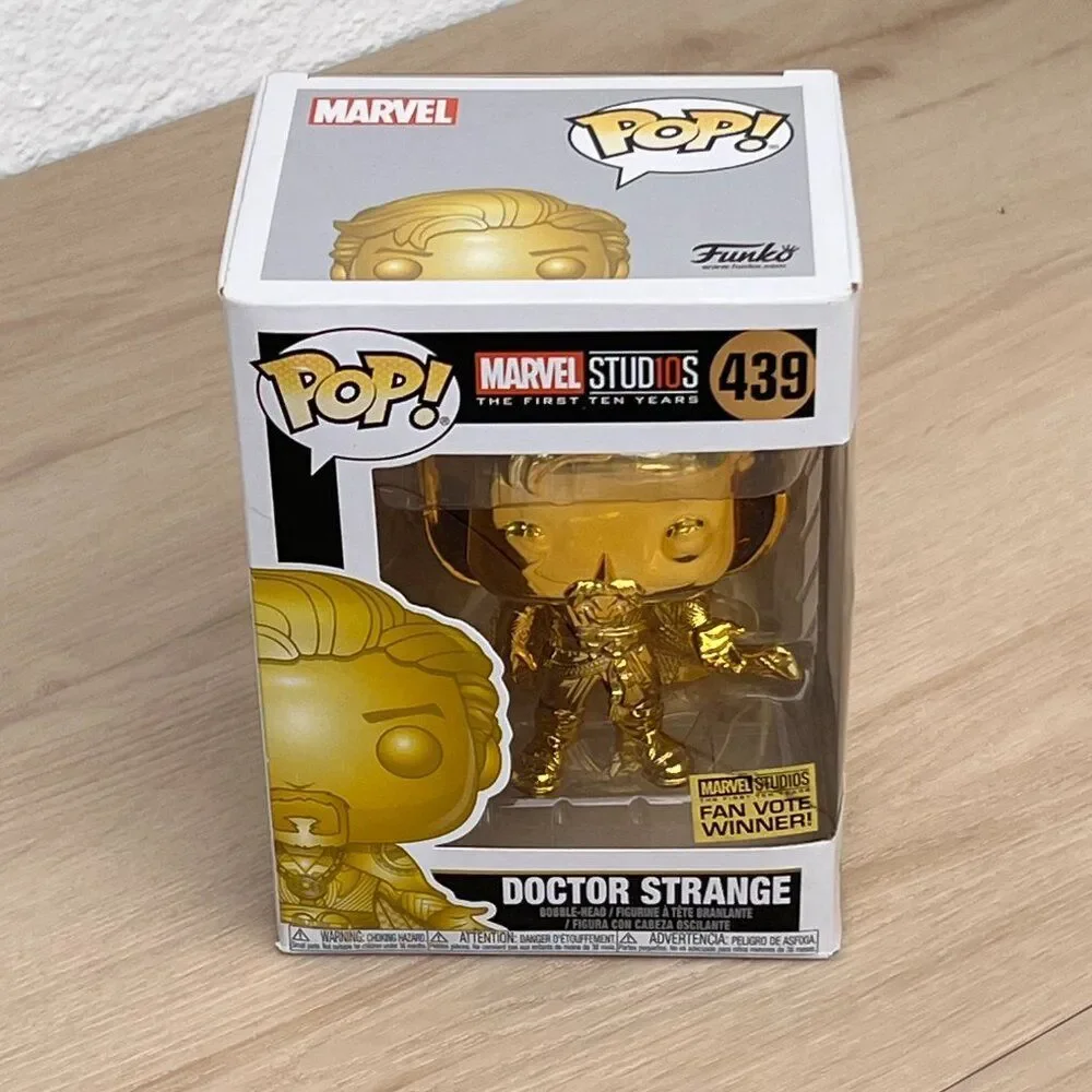 NIB Funko Marvel Studios The First Ten Years 439 Doctor Strange Gold Fan Winner